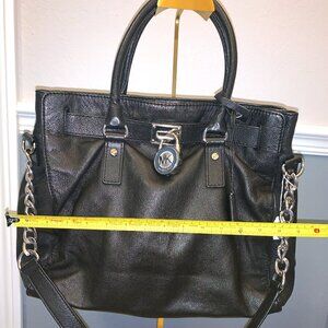 Michael Kors Leather Tote Bag - Black